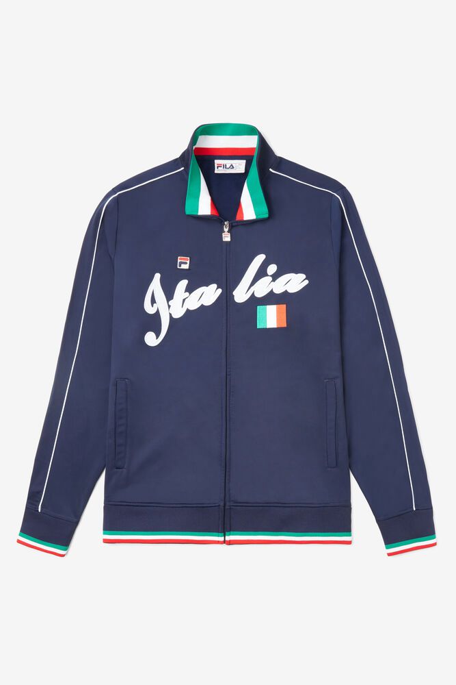 Fila Miesten Takki Italia Track Laivastonsininen - YHKZ-60854